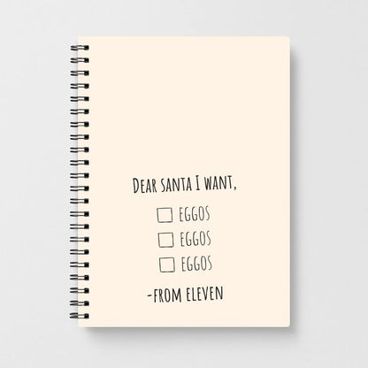 Eleven's Christmas List Notebook