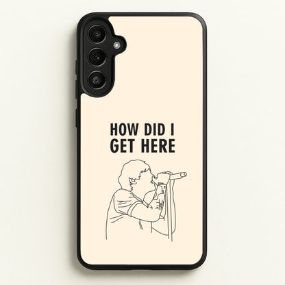 How Did I Get Here Outline Galaxy A34 Case