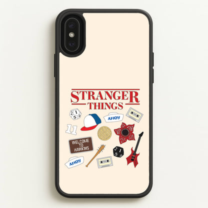Stranger Things Cartoon Icons iPhone XS Max Case