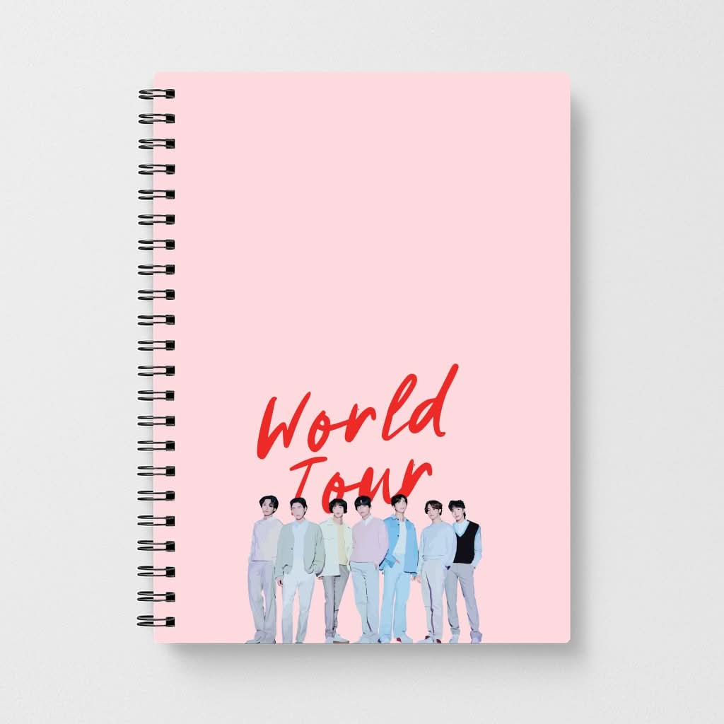 K-Pop Band Pastel Tour Notebook