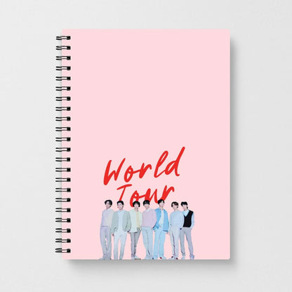 K-Pop Band Pastel Tour Notebook