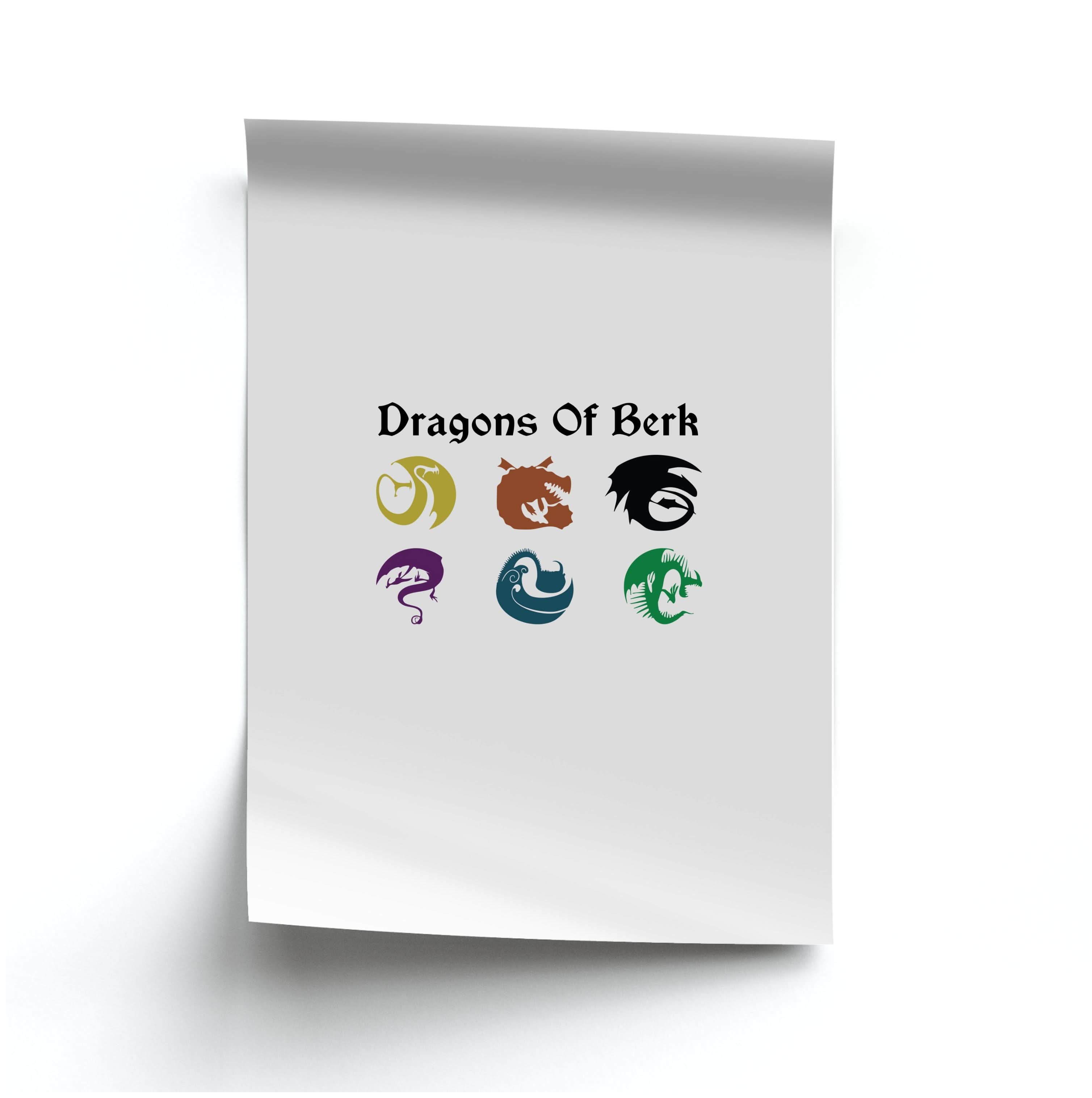 Dragons Of Berk Poster
