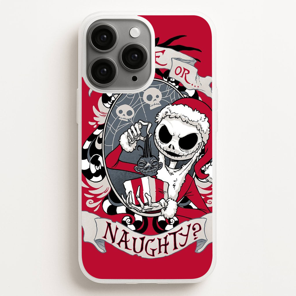 Nice Or Naughty - A Nightmare Before Christmas Phone Case for iPhone, Samsung Galaxy and Google Pixel