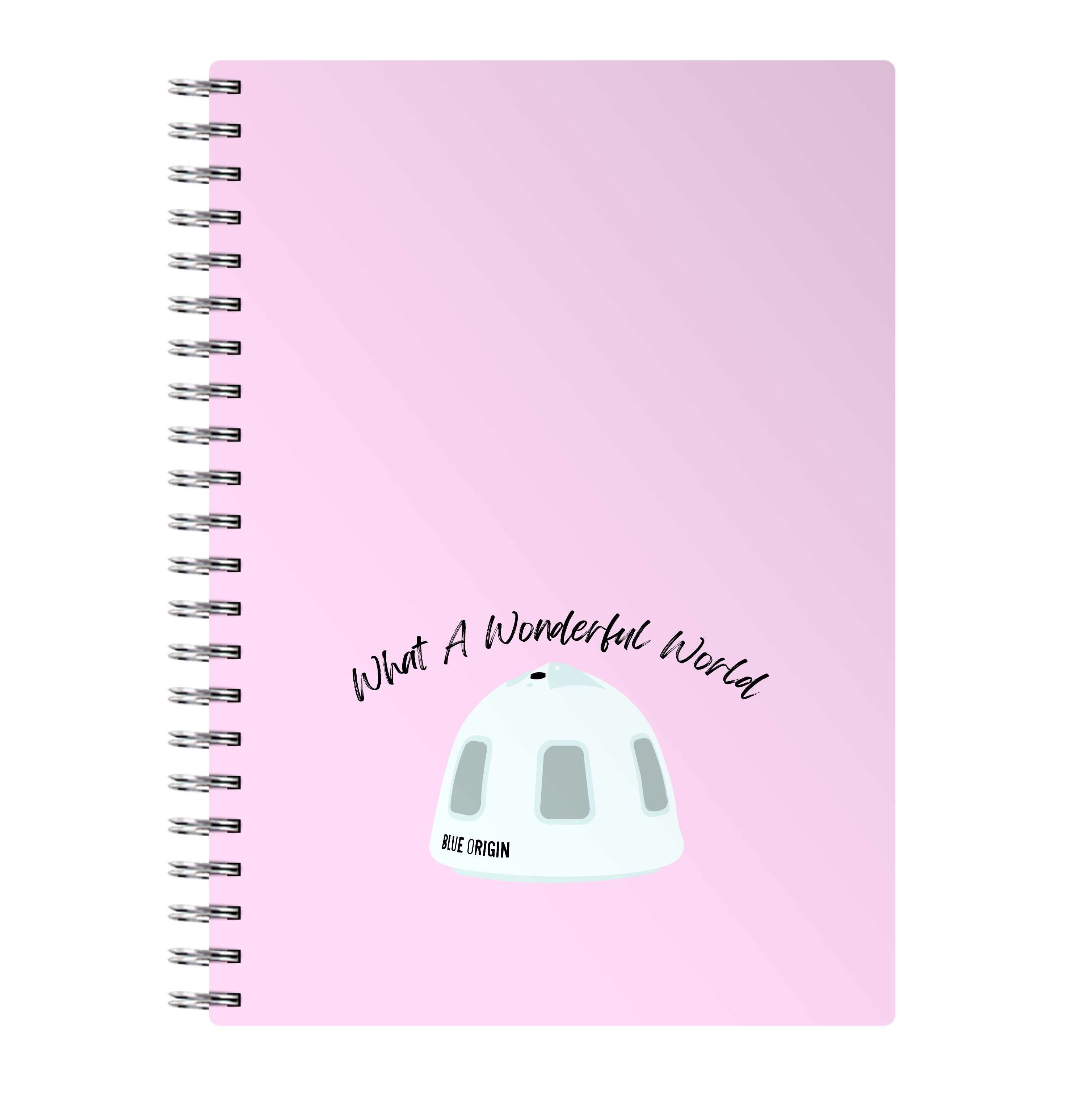 What A Wonderful World Space Launch Notebook