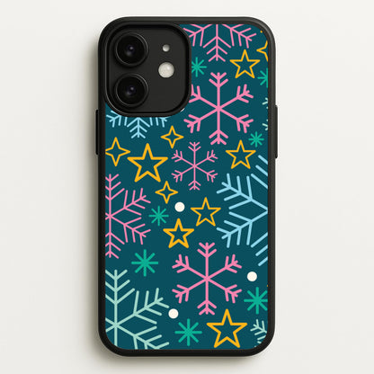 Colourful Christmas Symbols Pattern iPhone 11 Case