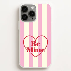 Be Mine Stripey Phone Case for Apple iPhone, Samsung Galaxy, Huawei and Google Pixel