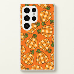 Tartan Pumpkins Pattern Galaxy S24 Ultra Case