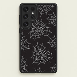 Spiderweb Hearts Pattern Galaxy S23 Ultra Case