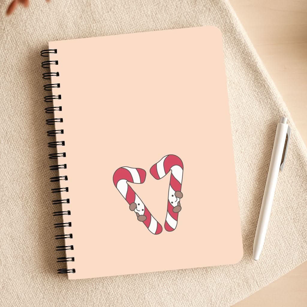 Christmas Candycane Plushies Notepad