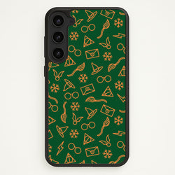 Christmas Wizard Icons Pattern Galaxy S23 Case
