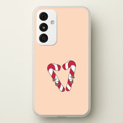 Christmas Candycane Plushies Galaxy A55 Case