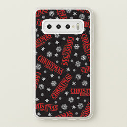 Christmas Things Snowflake Pattern Galaxy S10 Case