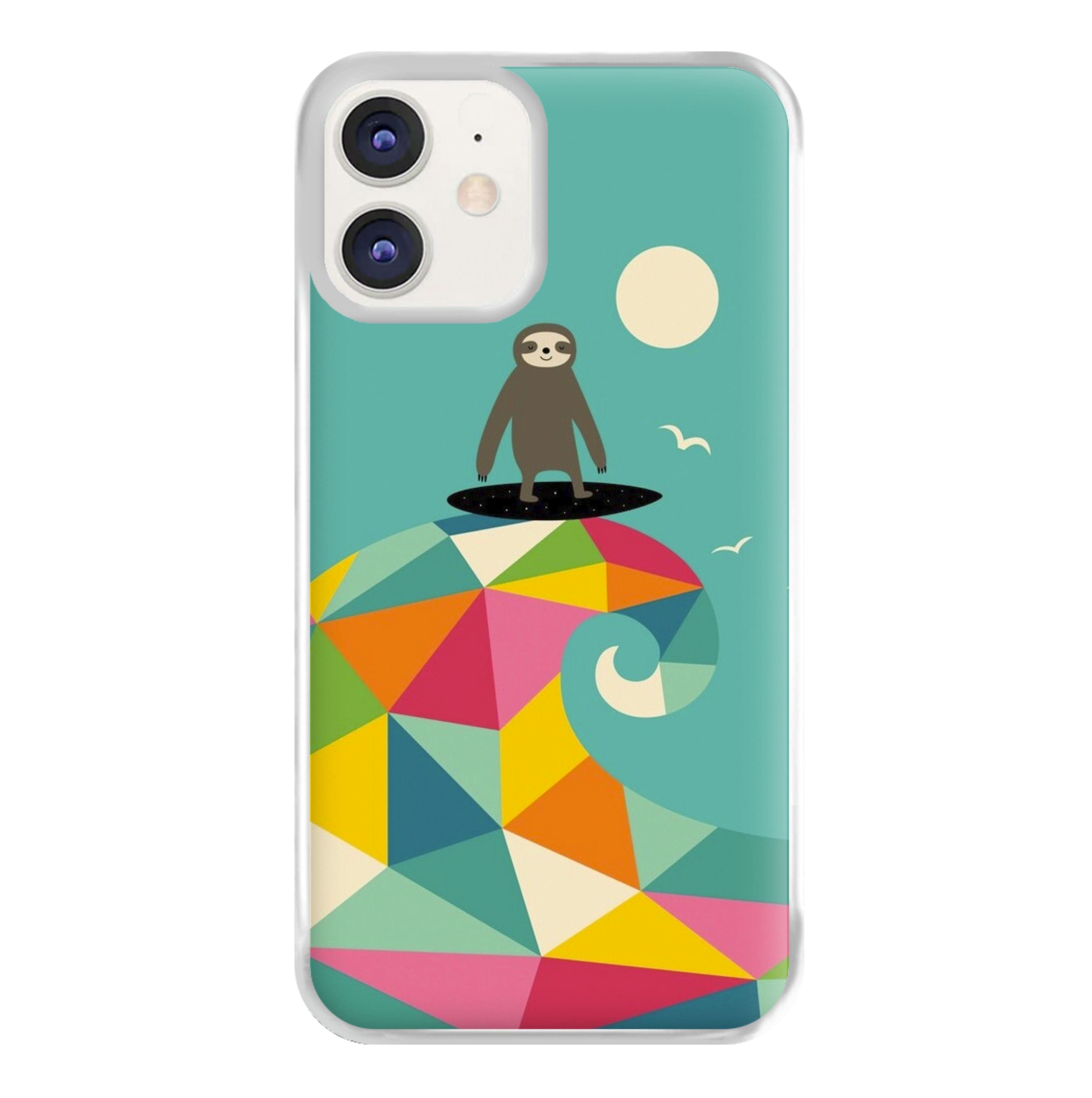 Surfing Sloth Phone Case