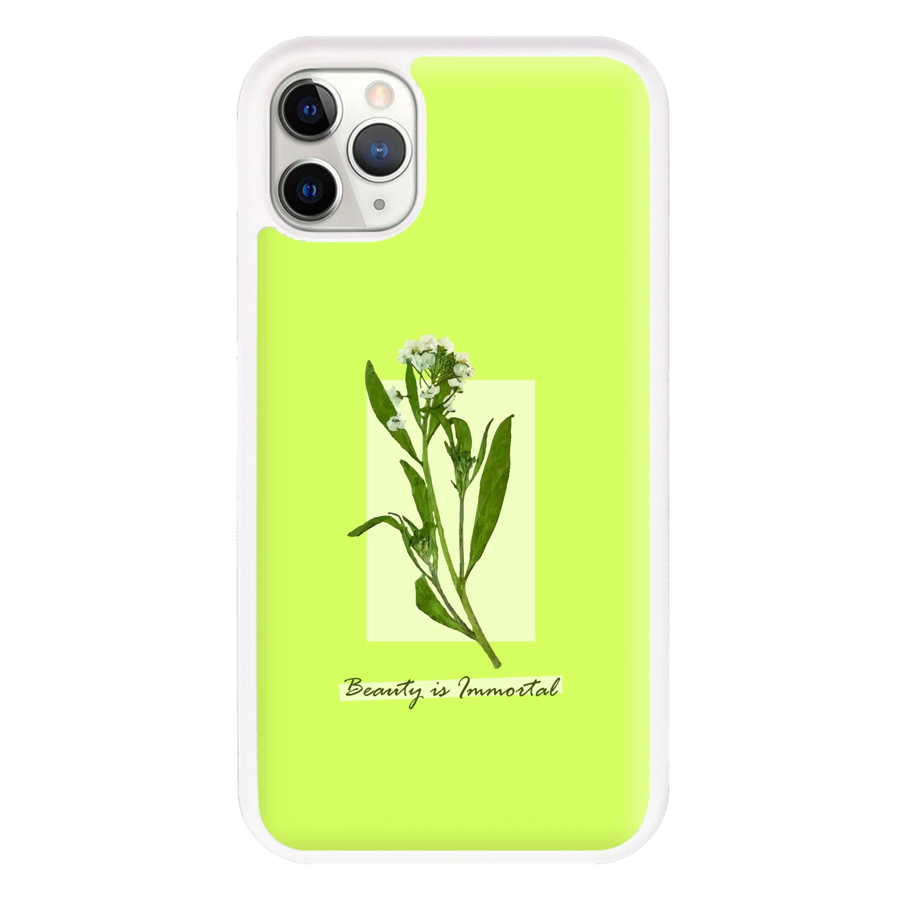 Beauty Is Immortal Press Flower Phone Case