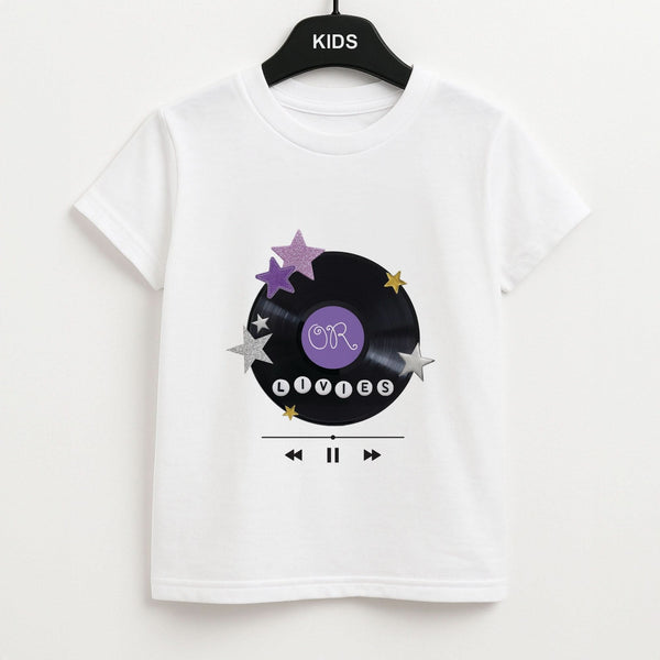 Amethyst Vinyl Scrapbook Kids Unisex T-Shirt