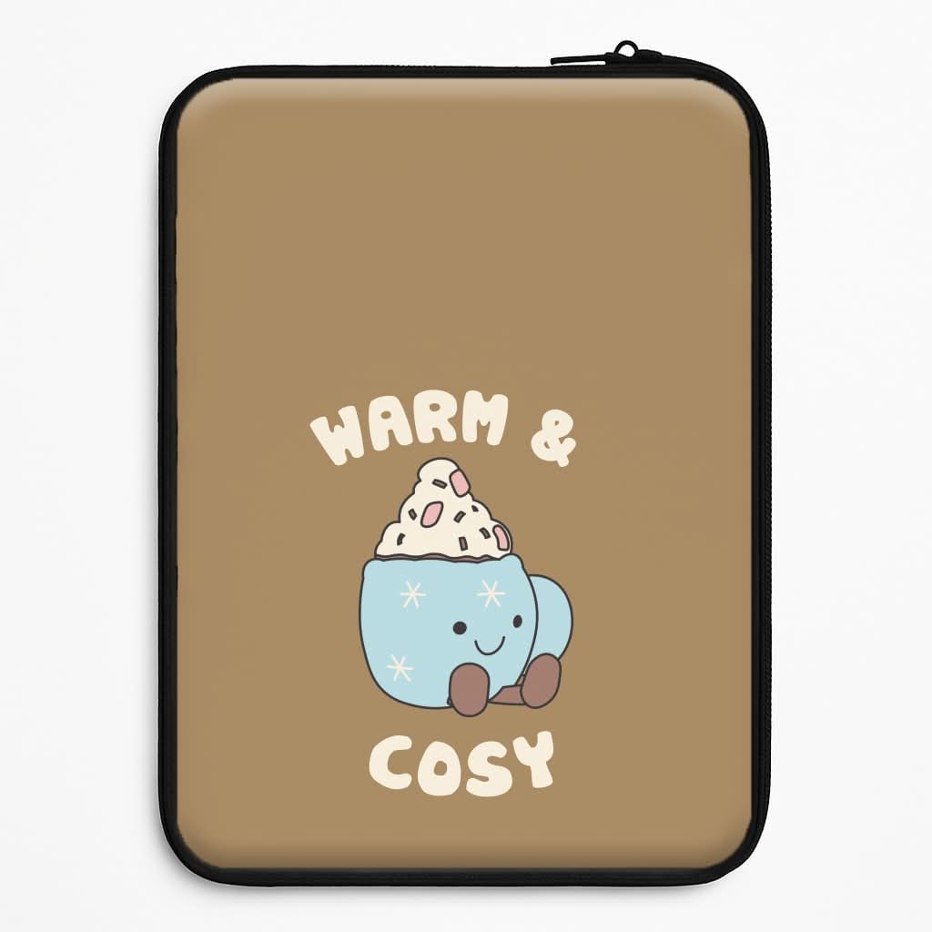 Hot Cocoa Plush Quote Laptop Sleeve