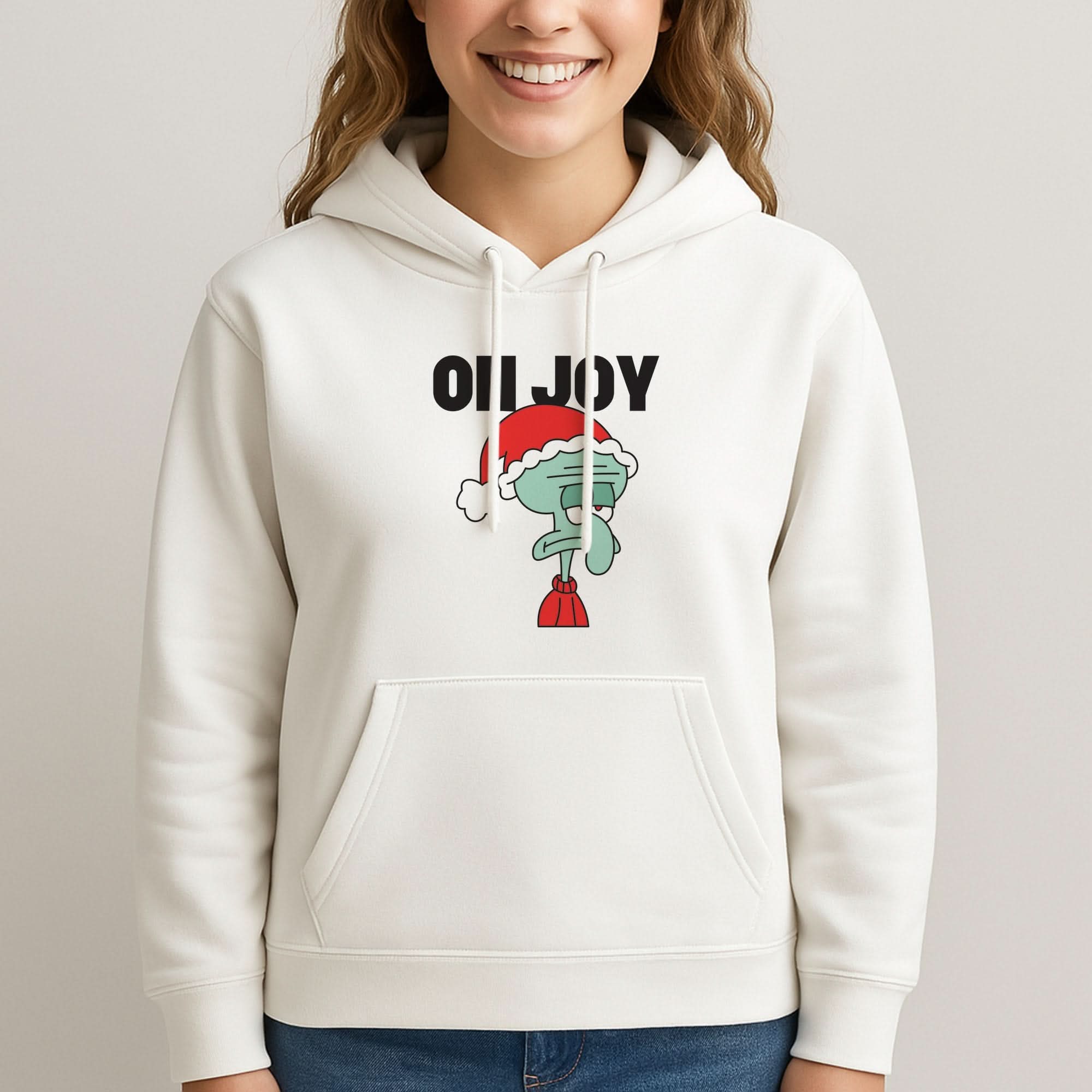 Oh Joy Cartoon Squid Womans Hooded Sweatshirt