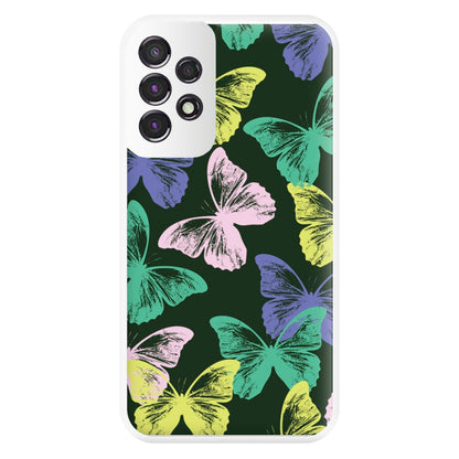 Colourful Butterfly Stamps Pattern Galaxy A53 Case