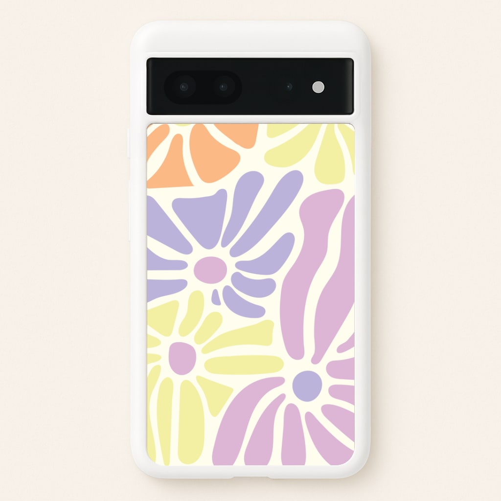 Pastel Abstract Flowers Google Pixel 7 Case