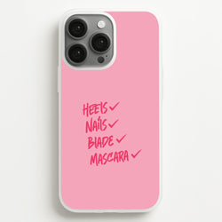 Heels, Nails, Blade, Mascara iPhone 13 Pro Case