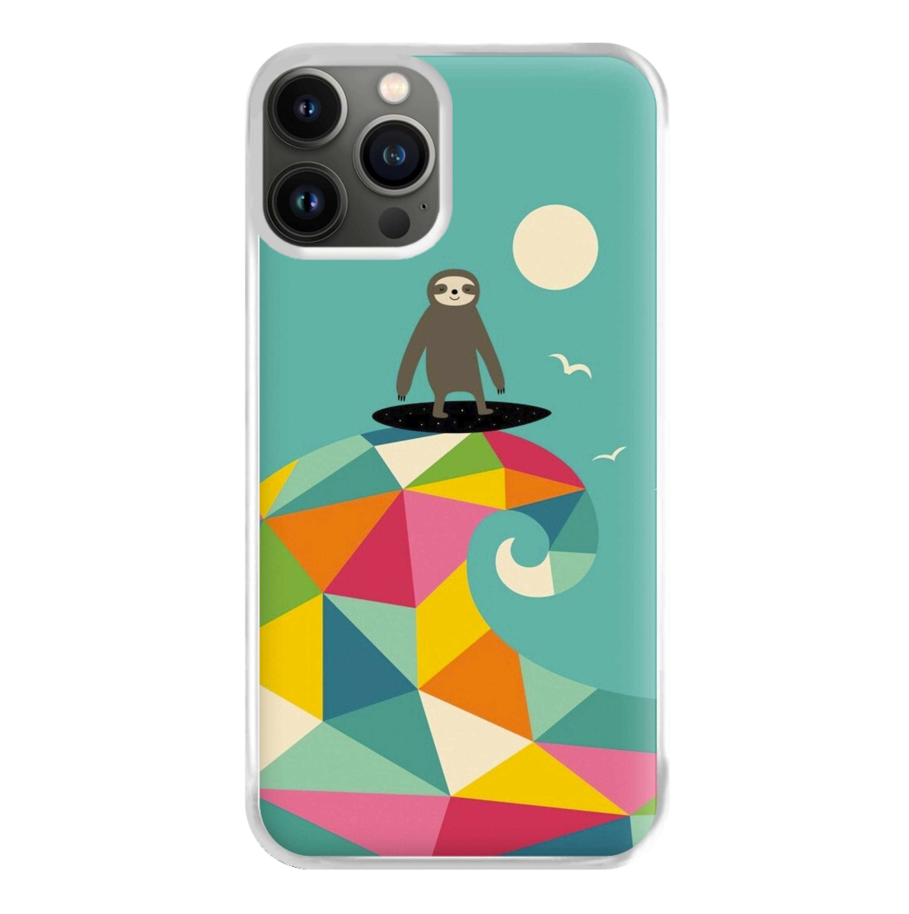 Surfing Sloth Phone Case