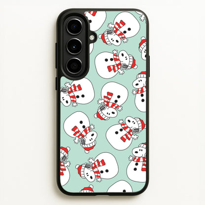Cartoon Beagle Snowman Pattern Galaxy A56 Case