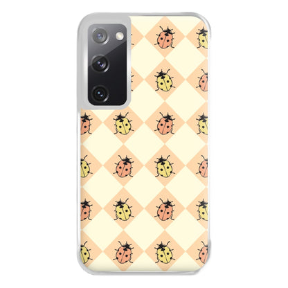 Argyle Ladybugs Pattern Galaxy S20FE Case