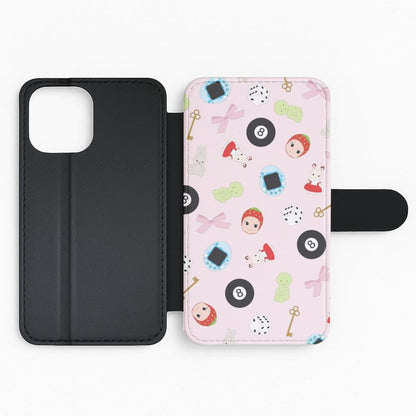 Trinkets Pattern Flip Phone Case