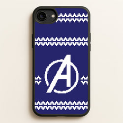 Superhero Team Blue Christmas Jumper  iPhone 6 / 7 / 8 / SE Case