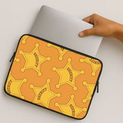 Sheriff Badge Pattern Laptop Sleeve 2