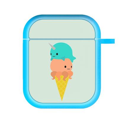 Narwhal Octopus Ice Cream AirPods Case