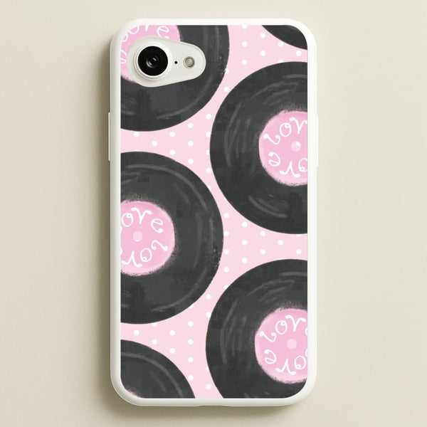 Thrifted Vinyl Polka Pattern iPhone 17e Case