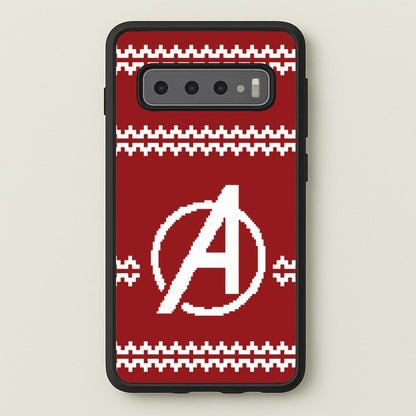 Superhero Team Red Christmas Jumper  Galaxy S10 Case