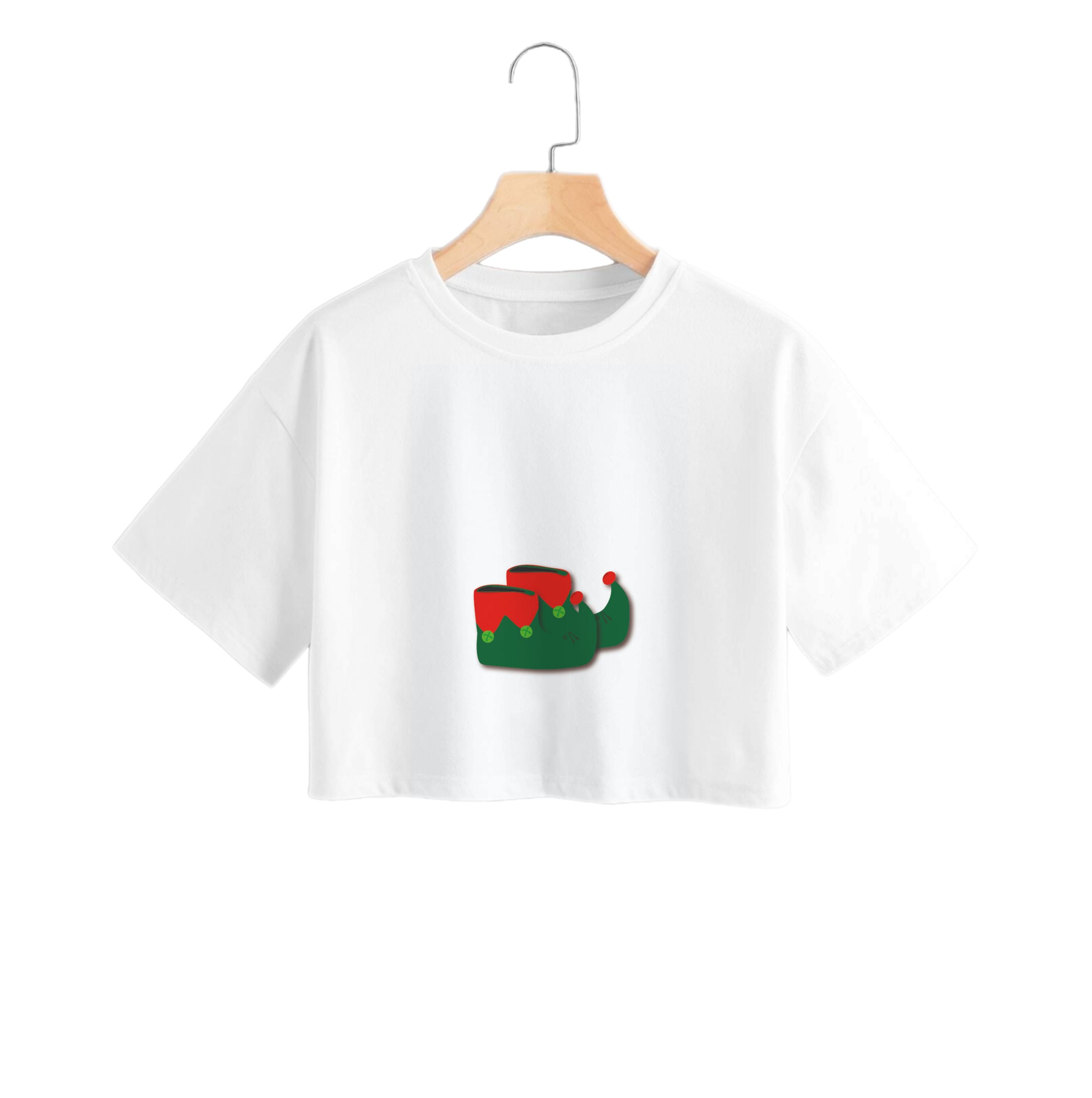 Elf Shoes - Christmas Crop Top