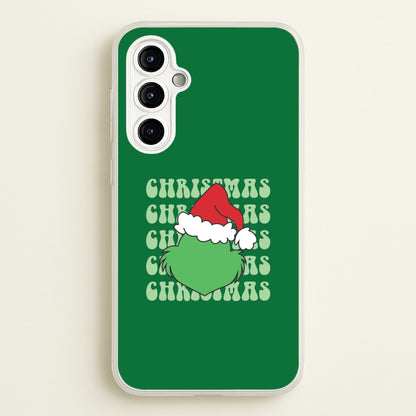 Green Creature Christmas Galaxy A54 Case