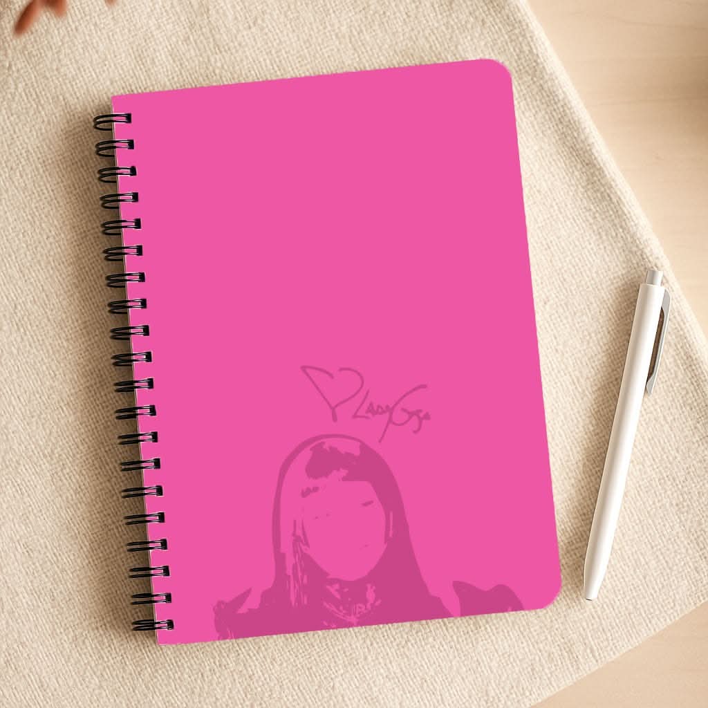 Pink Gaga Silhouette  Notepad