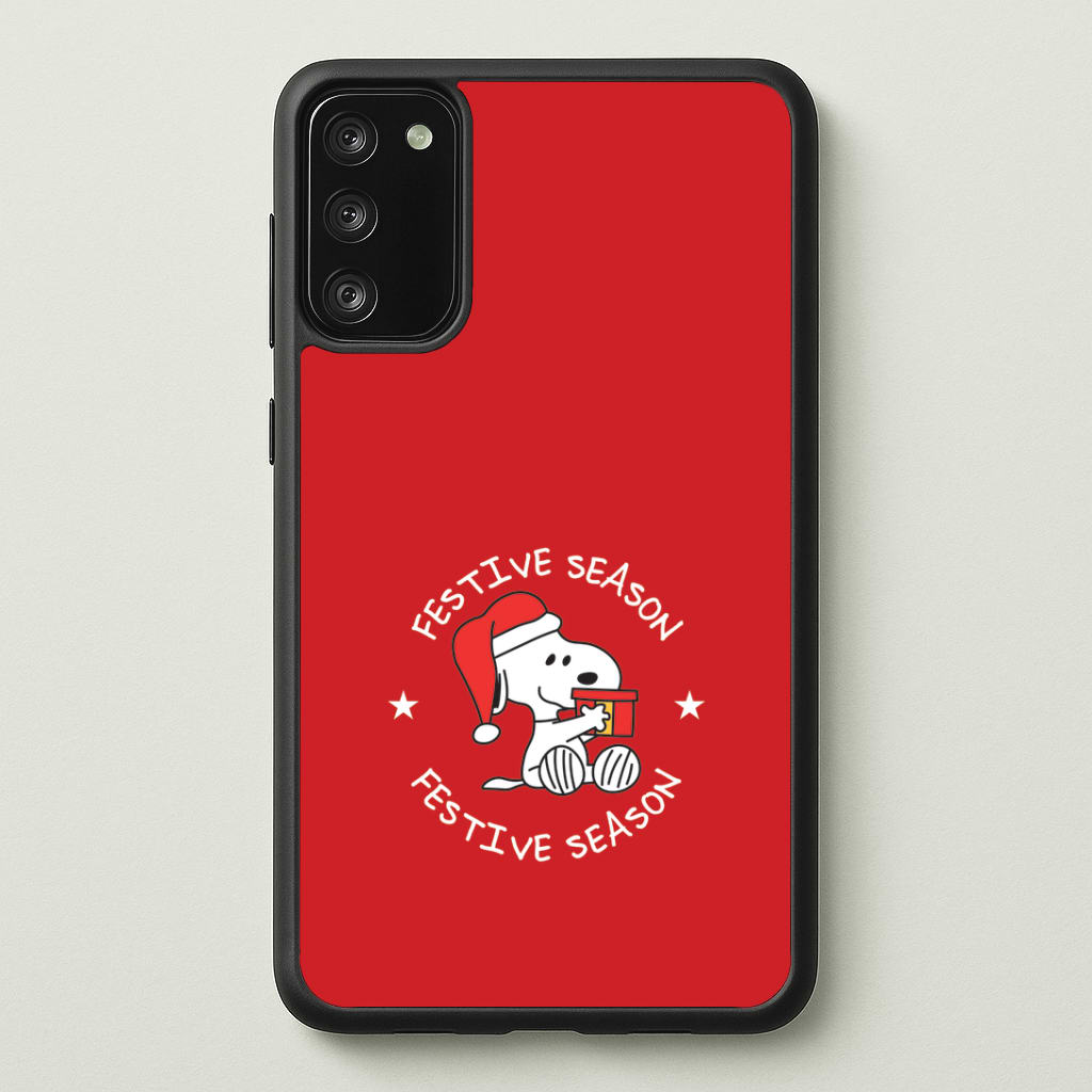 Cartoon Beagle Festive Season Galaxy S20 Case