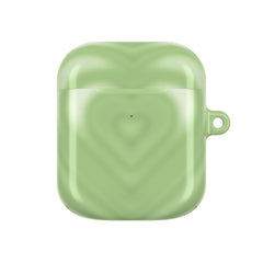 Drippy Love Heart Green AirPods Case