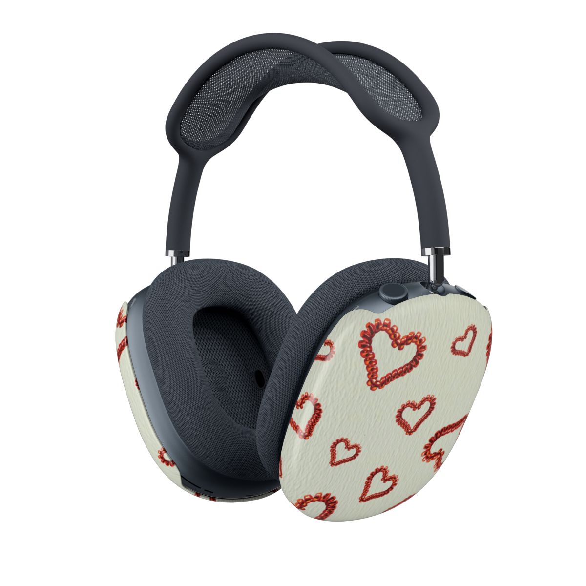 Elastic Hearts Pattern AirPods Max Case
