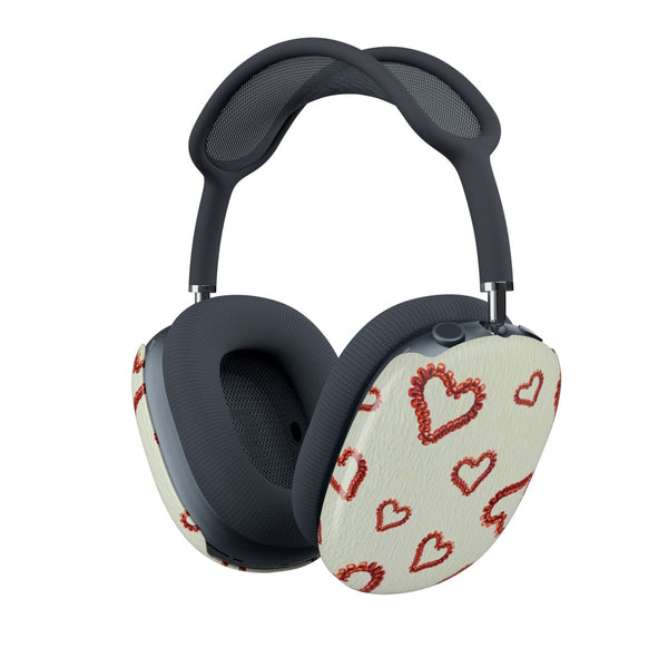 Elastic Hearts Pattern AirPods Max Case