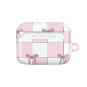 Checkered Pink Coquette Bows  AirPods Case 7