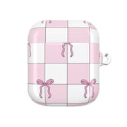 Checkered Pink Coquette Bows  AirPods Case 2