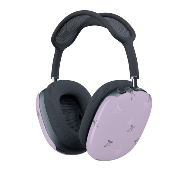 Coquette Mini Bows Pattern Purple AirPods Max Case