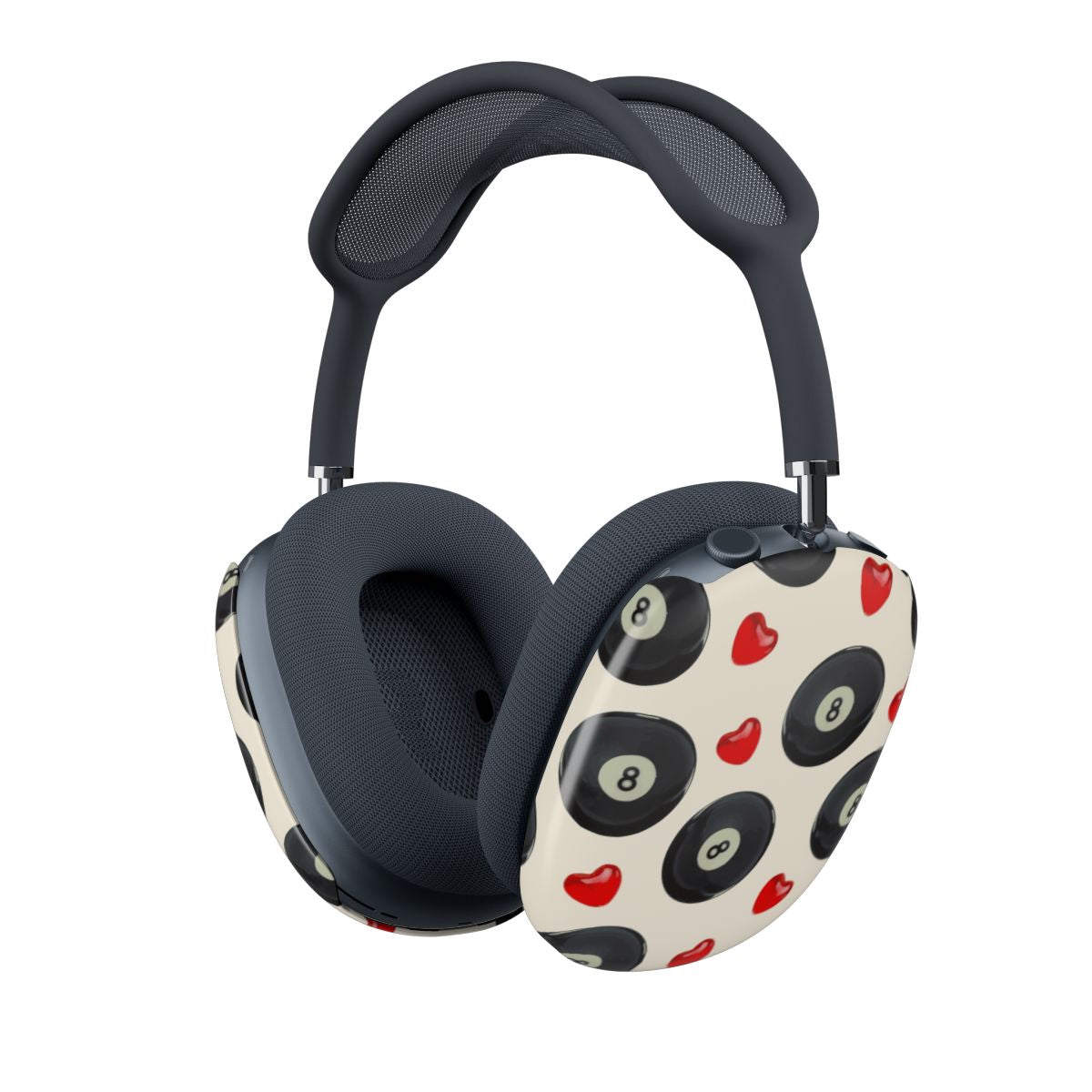 8-Balls And Hearts Pattern AirPods Max Case