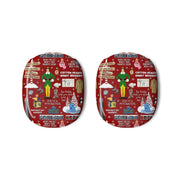 Red Elf Pattern AirPods Max Case 3