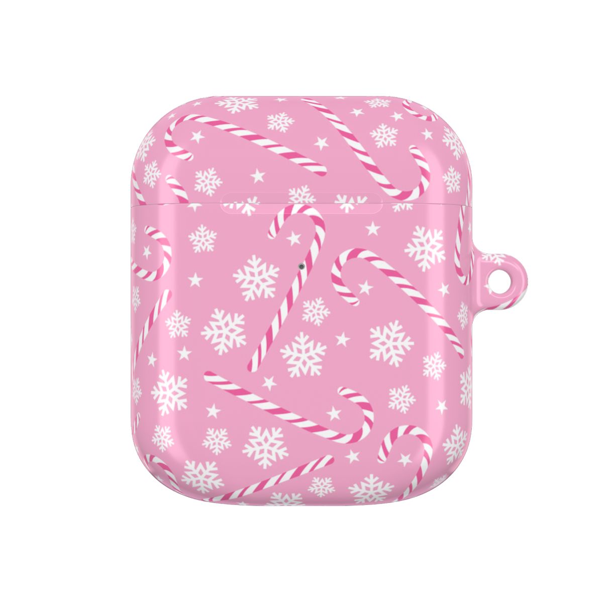 Candy Cane Pattern AirPods Case