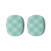 Light Cyan Tartan Christmas Pattern AirPods Max Case 3