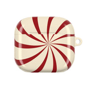 Peppermint Swirl Pattern AirPods Case 4