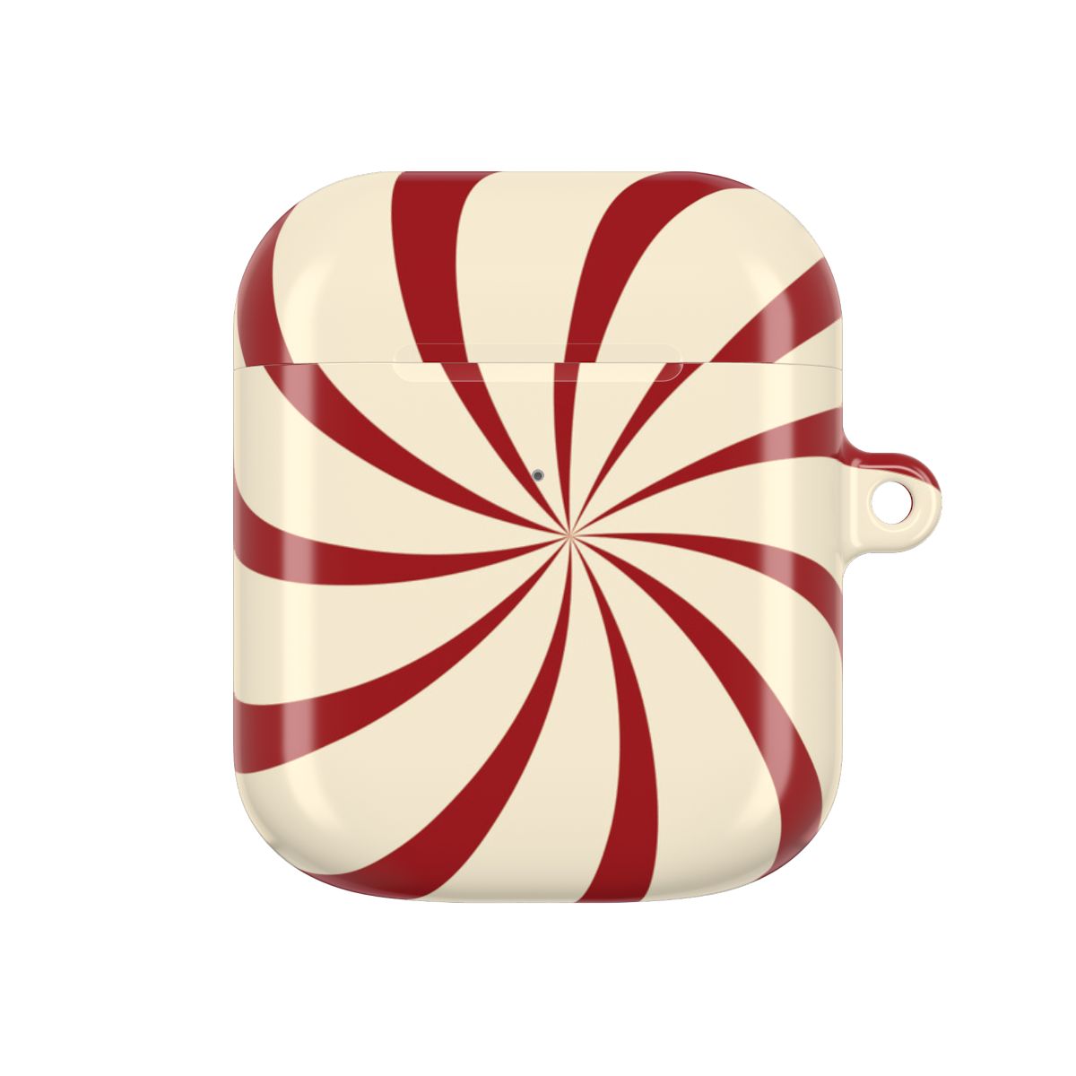 Peppermint Swirl Pattern AirPods Case