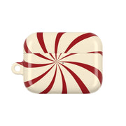 Peppermint Swirl Pattern AirPods Case 6